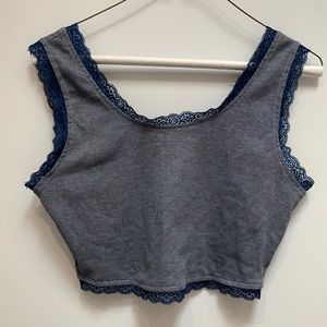 Dark blue crop top, small, one of a kind💙🫐